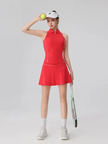 Sku05 颜色 橙红色上衣+橙红色短裙